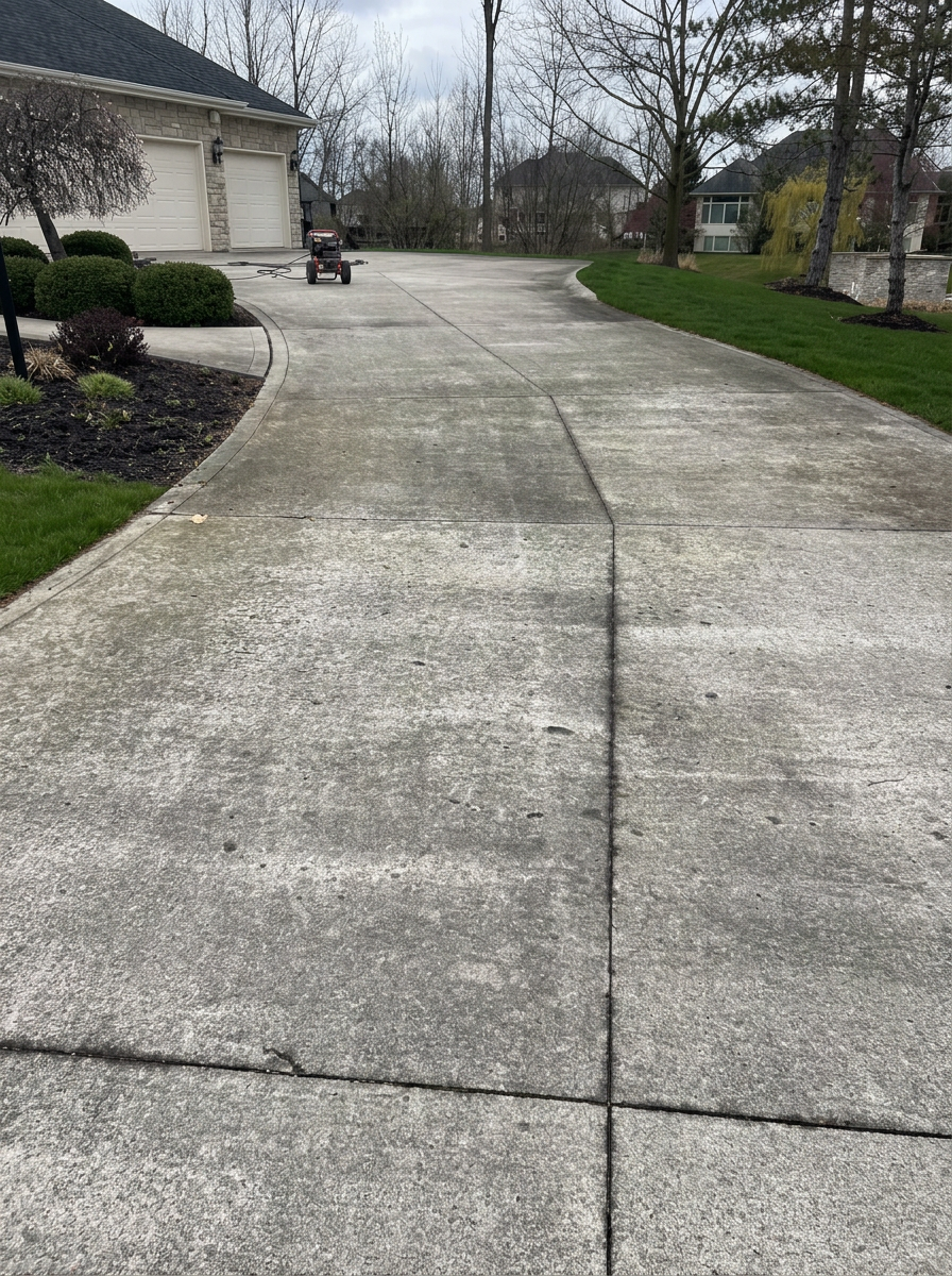Driveway Restoration — before